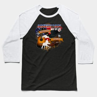 American Country Music Western Baseball T-Shirt